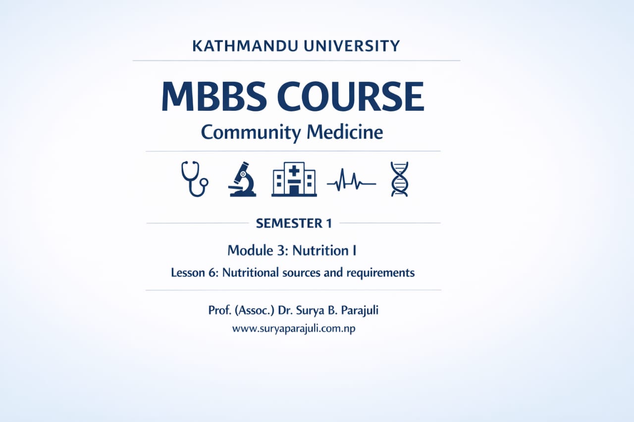  Nutritional sources and requirements